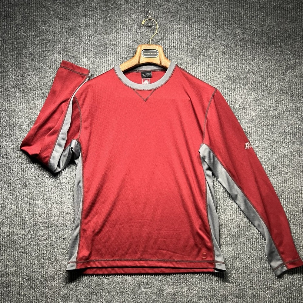 Nike ACG Dri Fit Long Sleeve Base Layer Shirt Size Medium Red Activewear